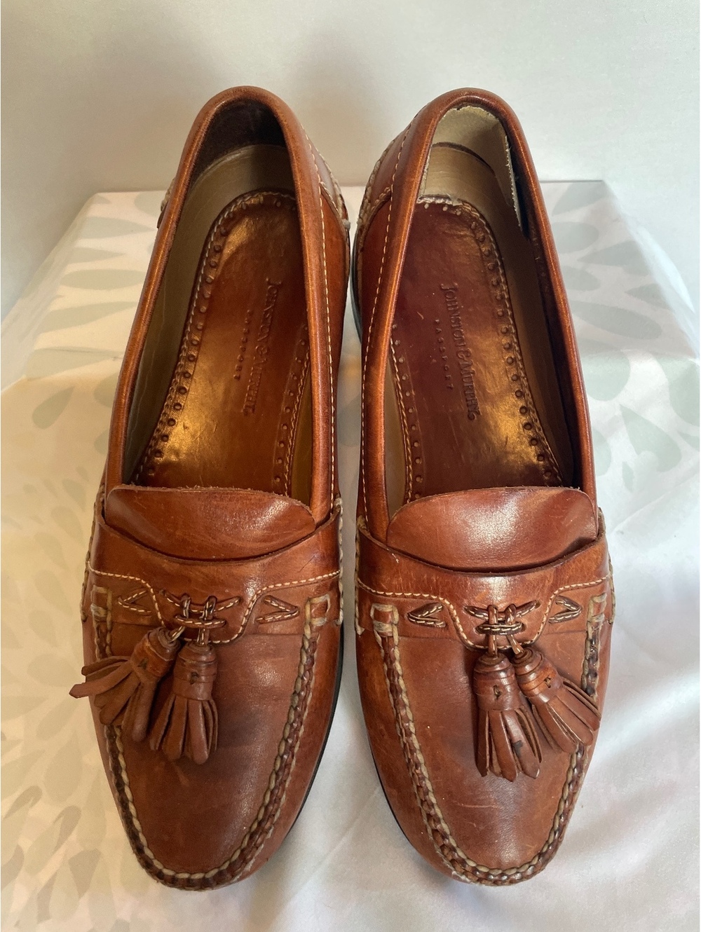 Johnston & Murphy Brown Leather Tassel Loafer's Men's 9.5